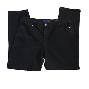 Bandolino Amy Plus Size Black Denim Jeans SZ 16